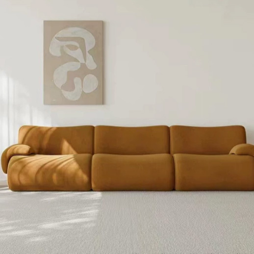 Conjunto de sofá de compressão moderno em lã de cordeiro 2025