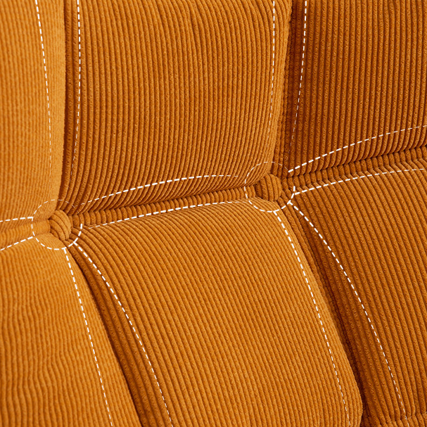 Sofá quadrado Waffle Single Lazy com espuma comprimida