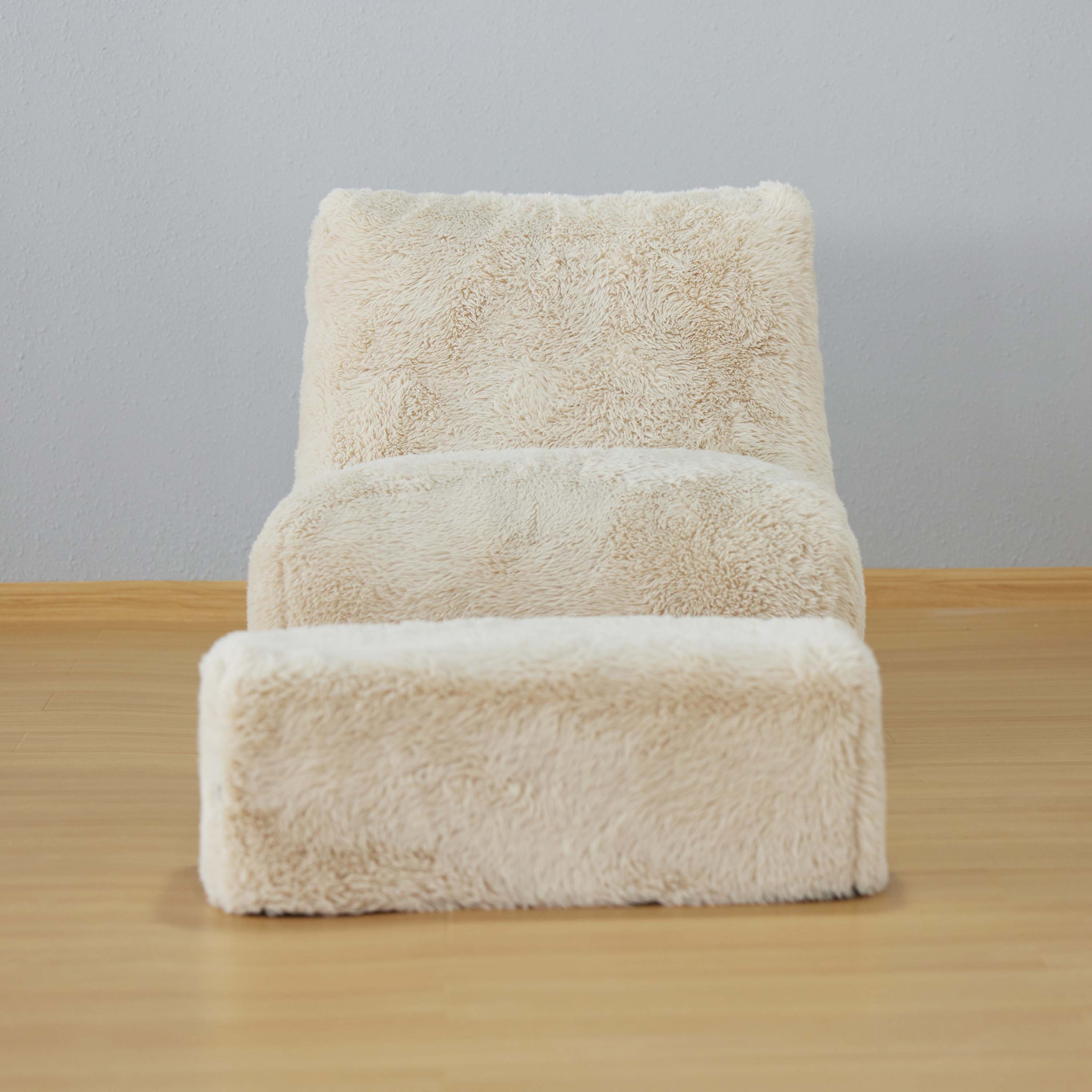 Poltrona de espuma comprimida, móveis para casa, sofá-cama e apoio para os pés