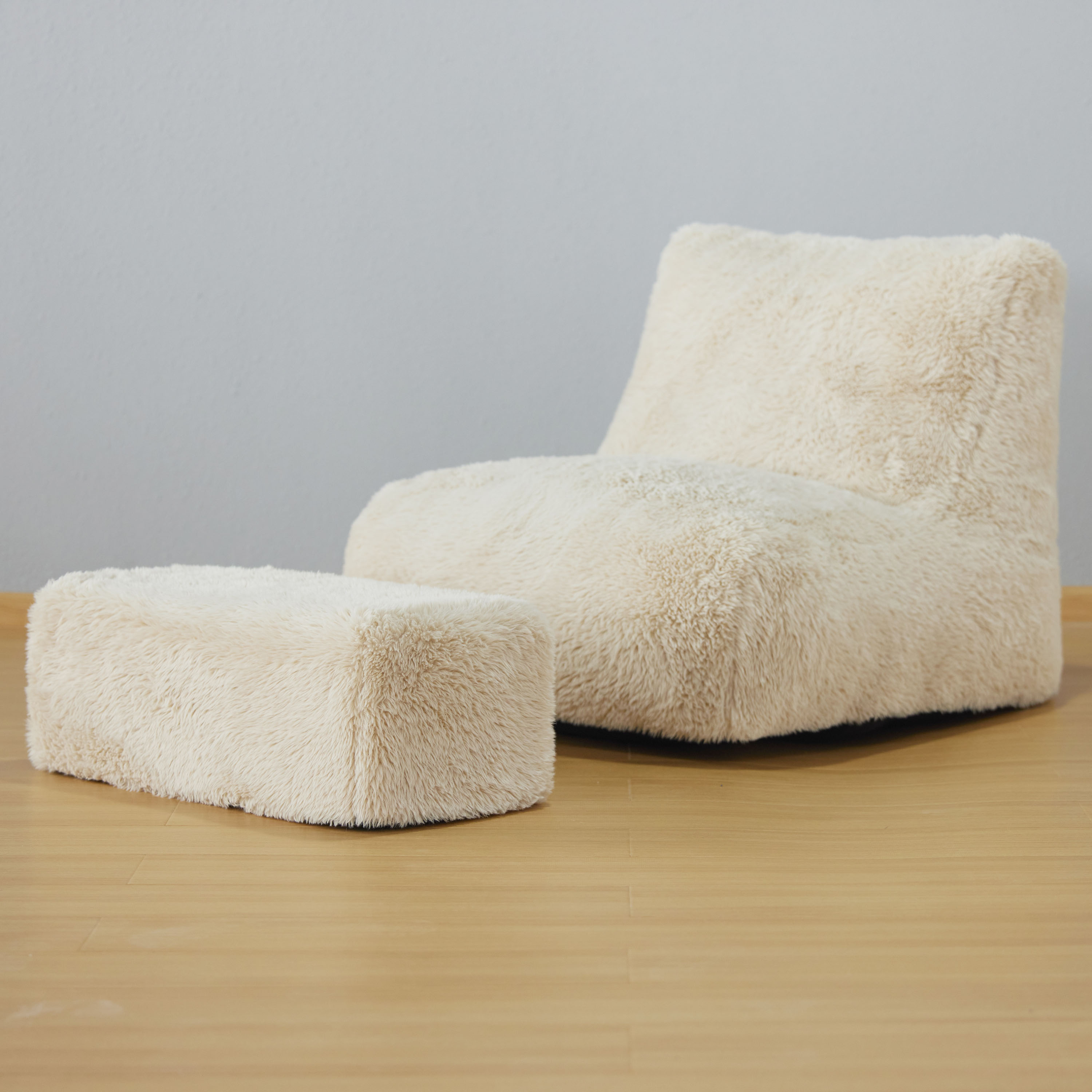 Poltrona de espuma comprimida, móveis para casa, sofá-cama e apoio para os pés