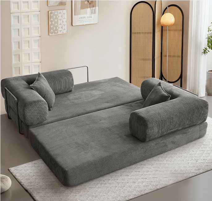 Sofá-cama dobrável conversível de combinação gratuita