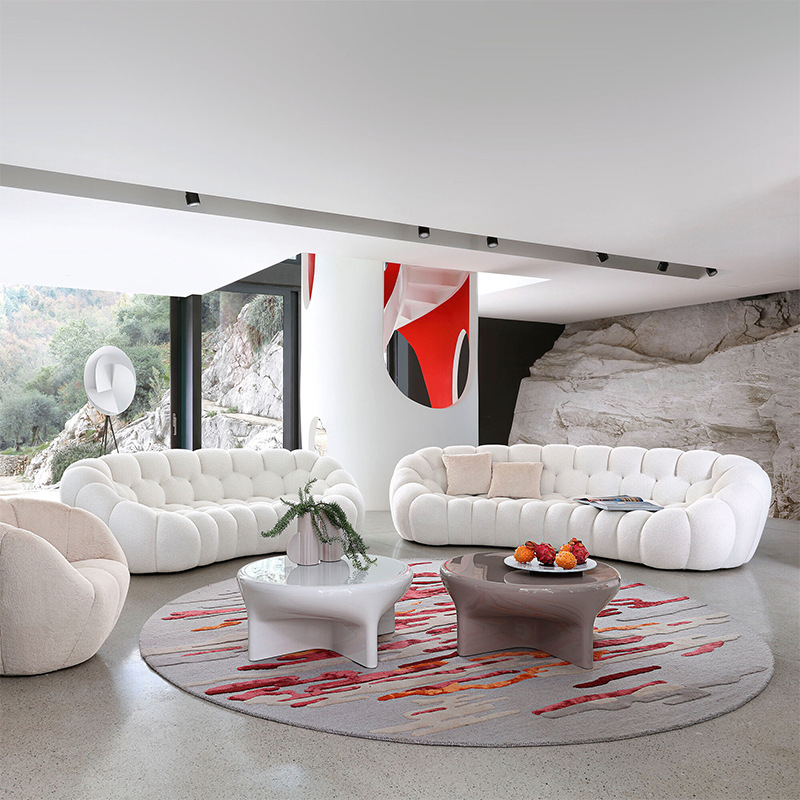 Sofá preguiçoso em formato de favo de mel 3D com bolhas de celebridades