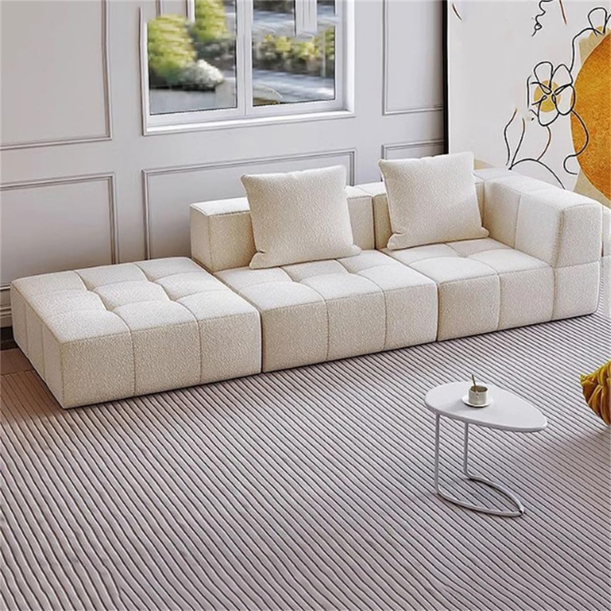 Sala de estar Sofá compressível confortável e sem ossos em uma caixa