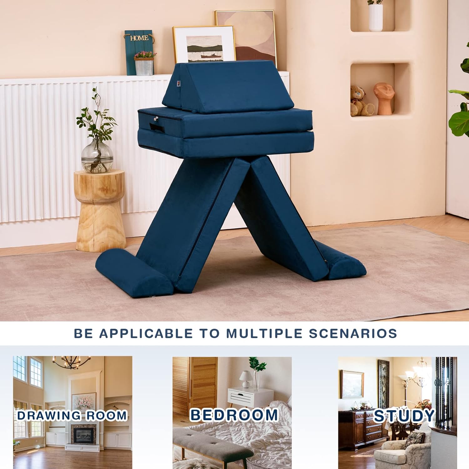 Kit de construção de sofá e forte para sala de jogos infantil