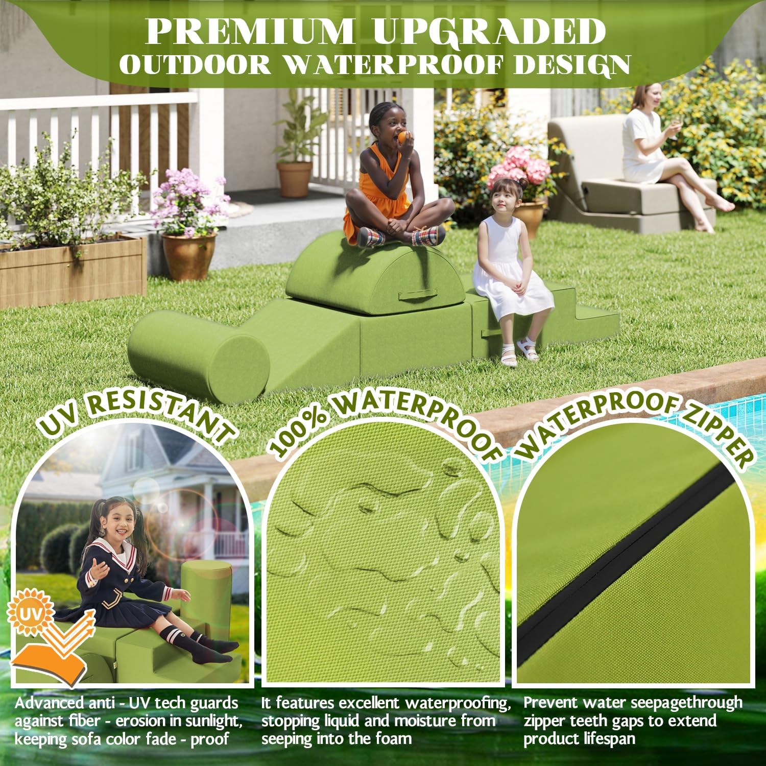 Escalada macia ao ar livre para crianças pequenas