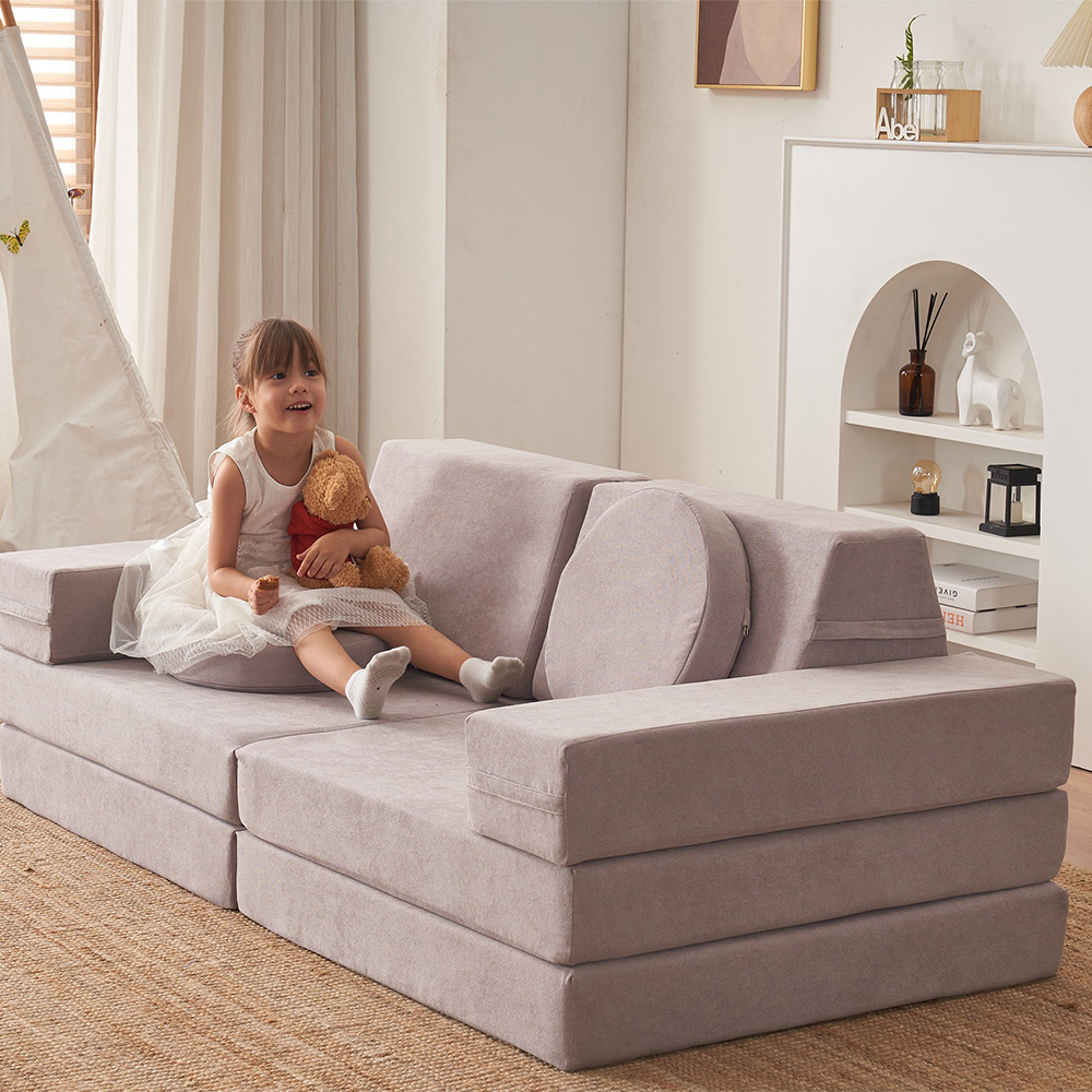 10 peças de sofá de chão para crianças - sofá modular para crianças pequenas