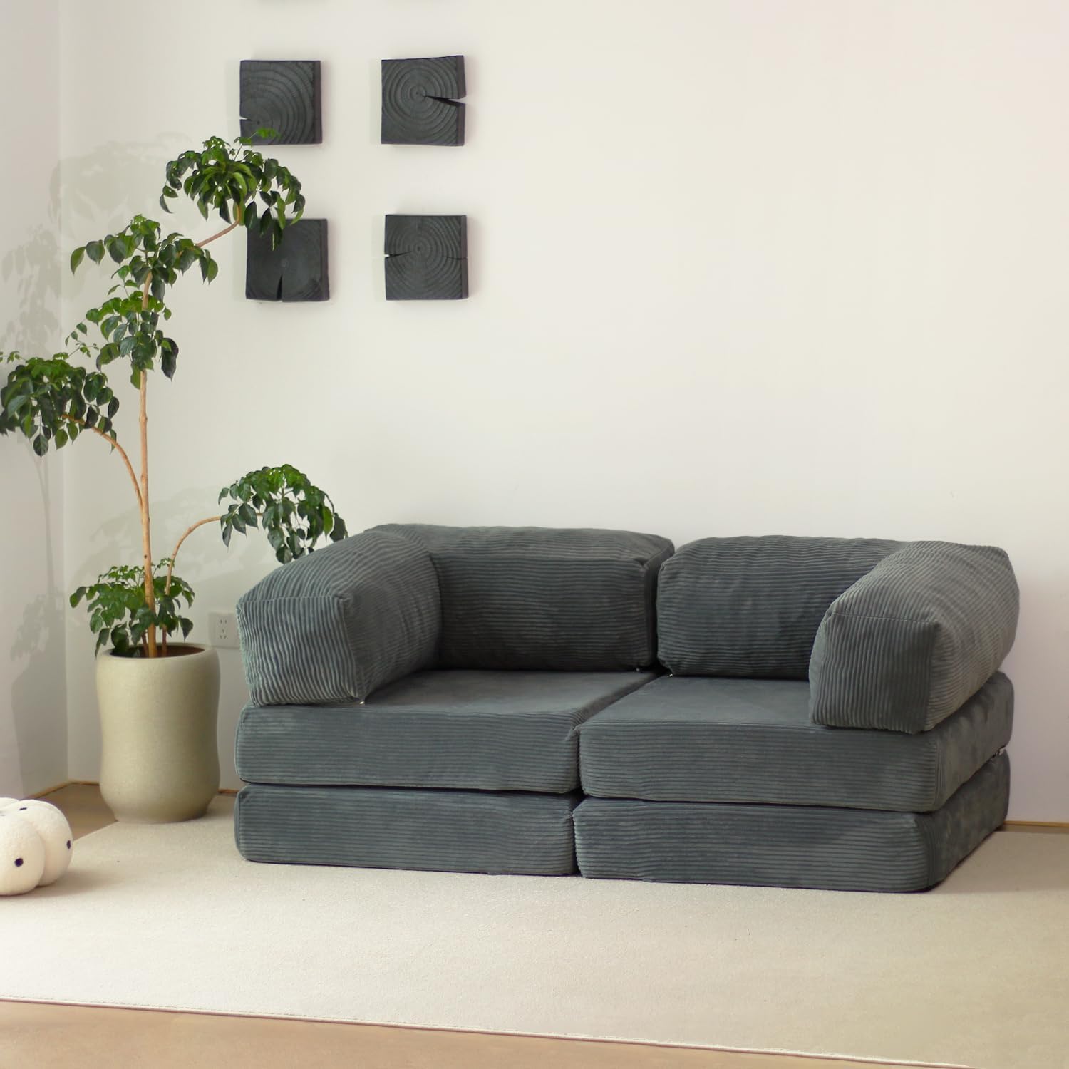 Sofá compressível de espuma embalado a vácuo para sala de estar