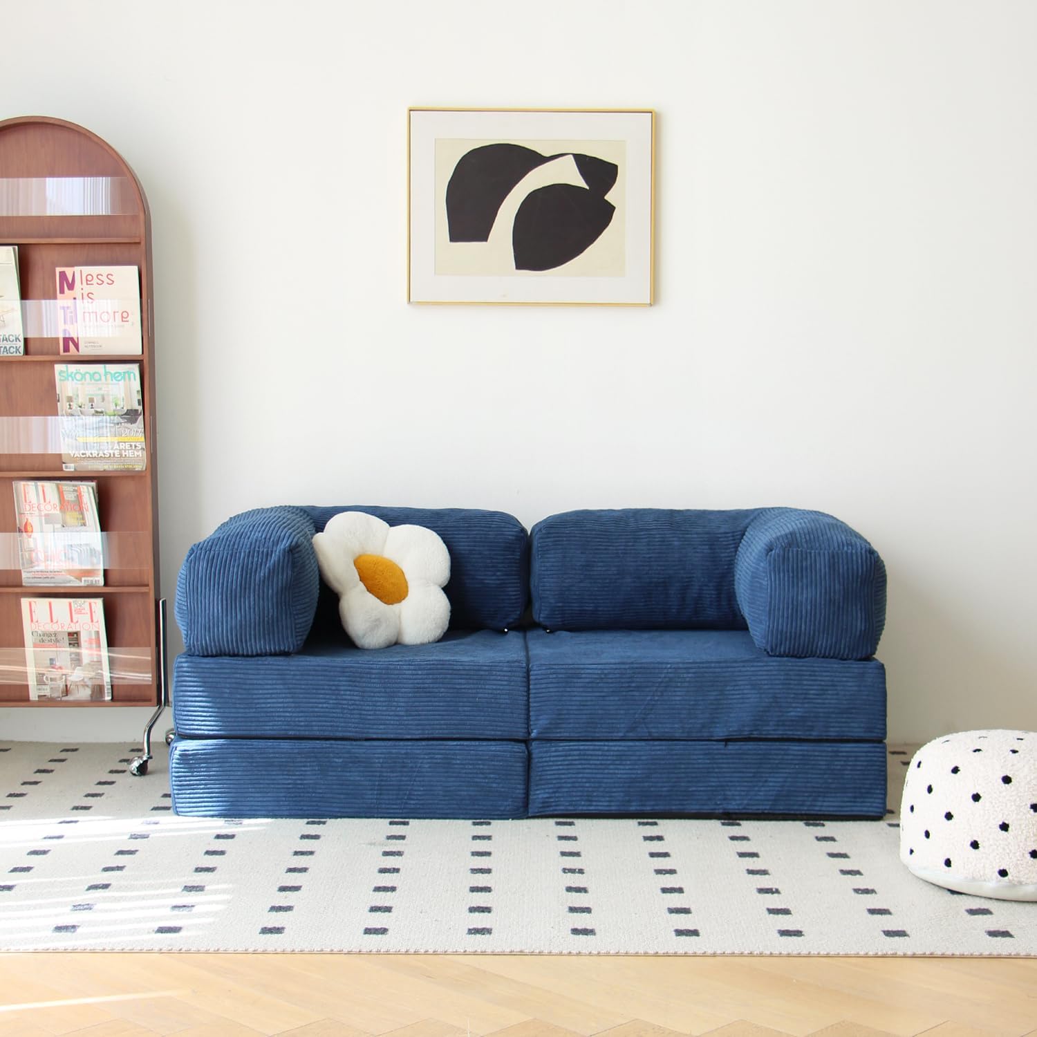 Sofá compressível de espuma embalado a vácuo para sala de estar