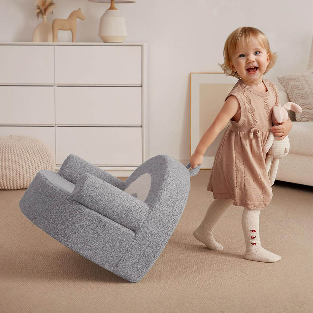 Cadeira de sofá infantil dobrável em formato de arco-íris personalizada