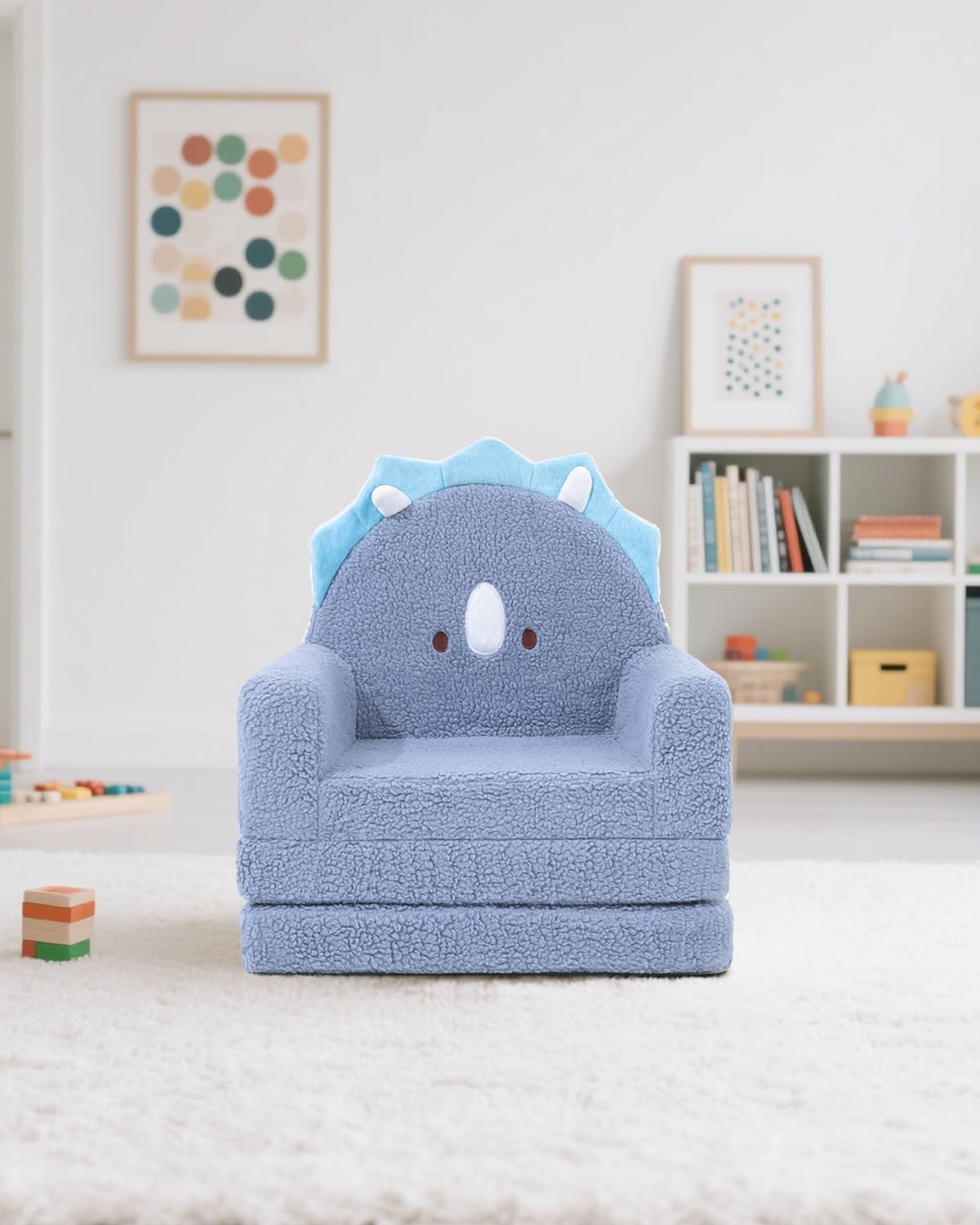 Sofá-cama infantil em formato de desenho animado de animal