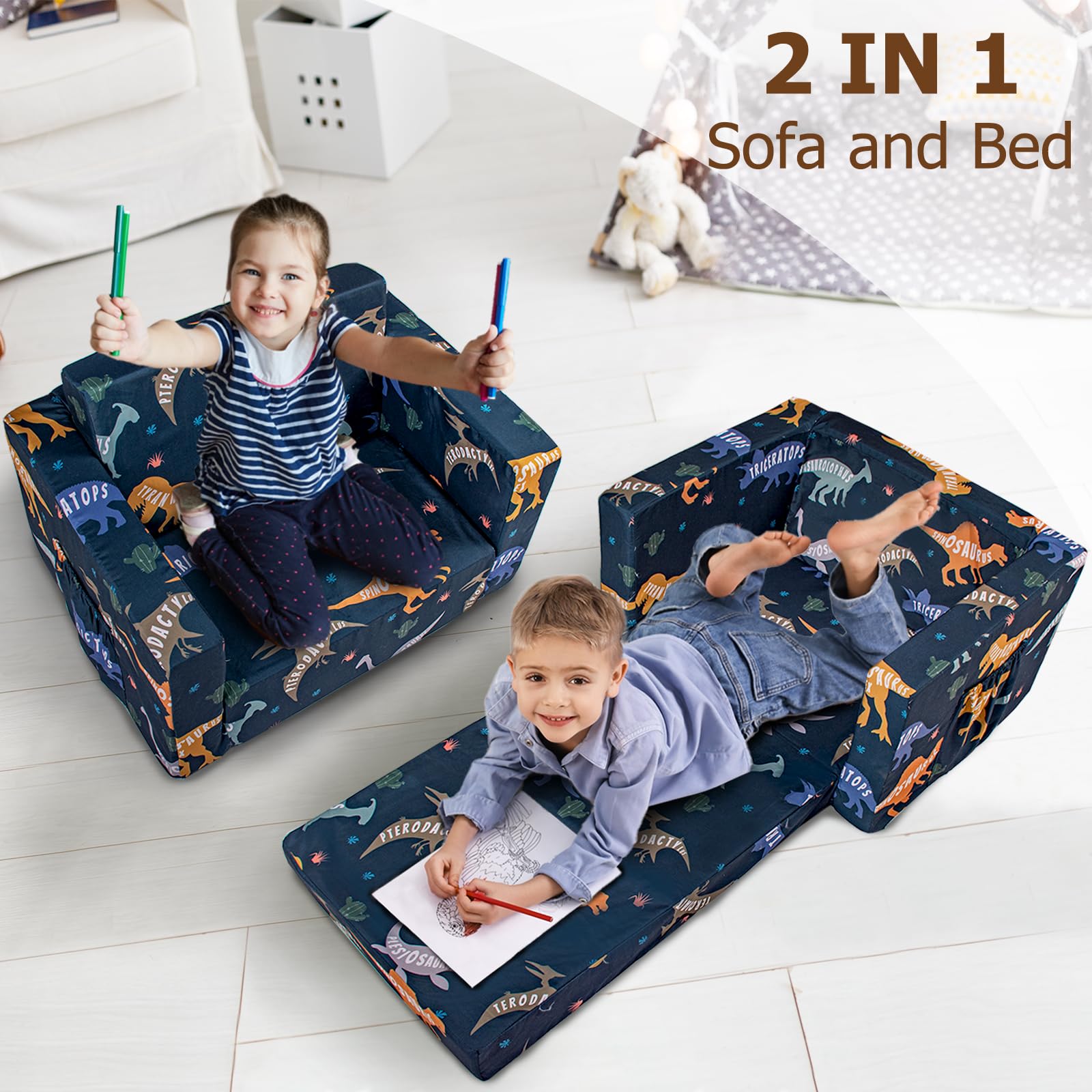 Sofá dobrável personalizado de compressão para crianças