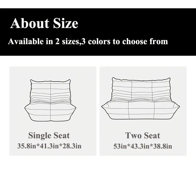 Sofá preguiçoso de espuma moldada - Poltrona tipo pufe para adultos