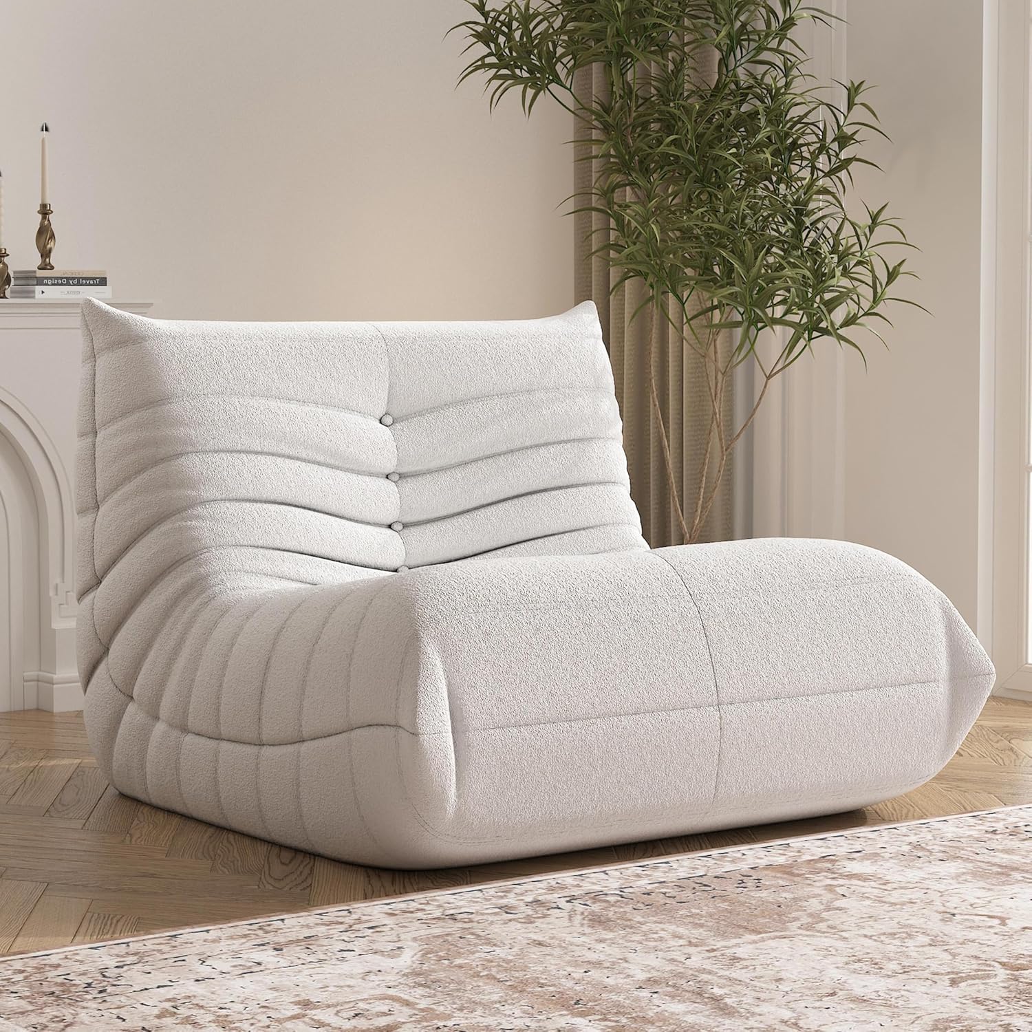 Poltrona tipo pufe Caterpillar Lazy Sofa com tecido personalizado e espuma de alta densidade